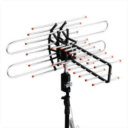 Antena de TV Exterior de Largo Alcance 500+ Millas con UHF/VHF/FM Radio