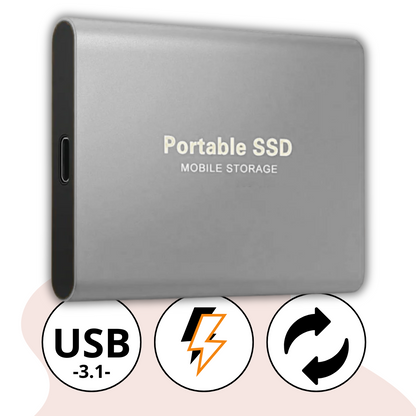 SSD Externo Portátil 2TB USB 3.1 Ultra Rápido