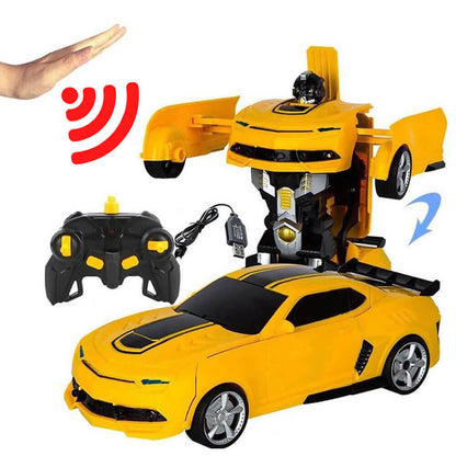 Coche Robot Transformador RC con Control por Gestos