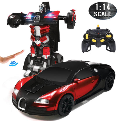 Coche Robot Transformador RC con Control por Gestos