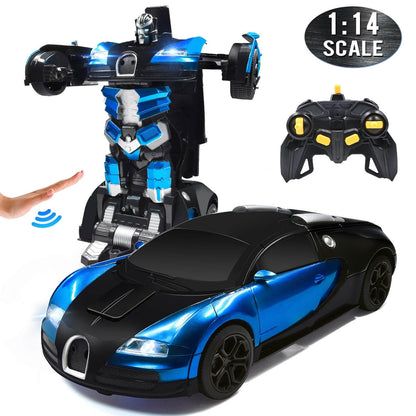 Coche Robot Transformador RC con Control por Gestos