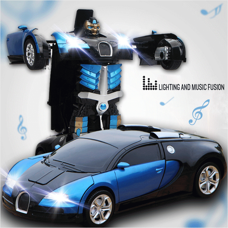 Coche Robot Transformador RC con Control por Gestos
