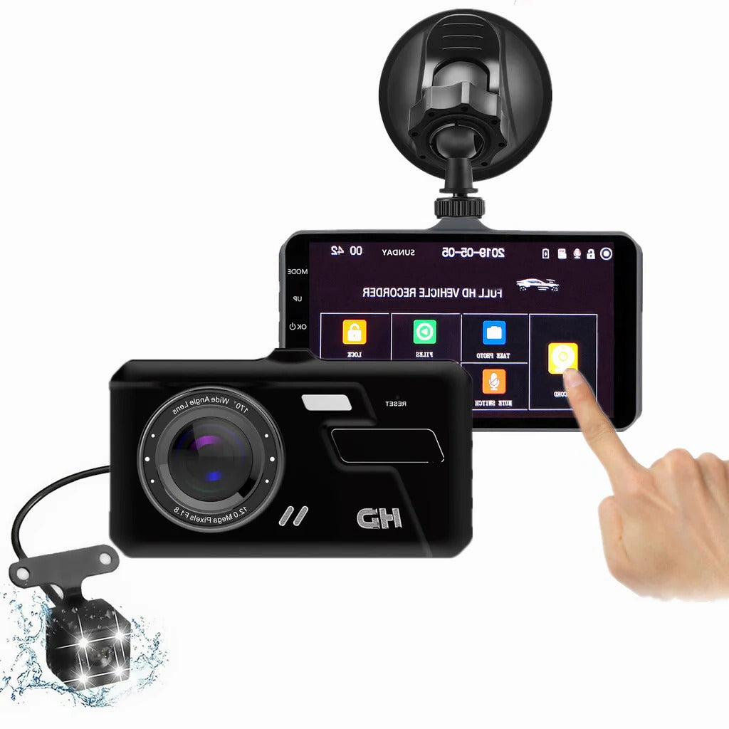 Cámara Dash 1080P Full HD Frontal y Trasera