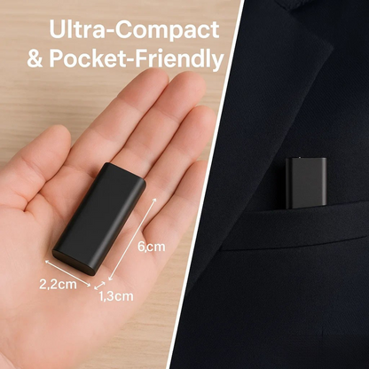 Mini Grabadora de Voz Digital - Compacta - Alta Calidad - Portátil