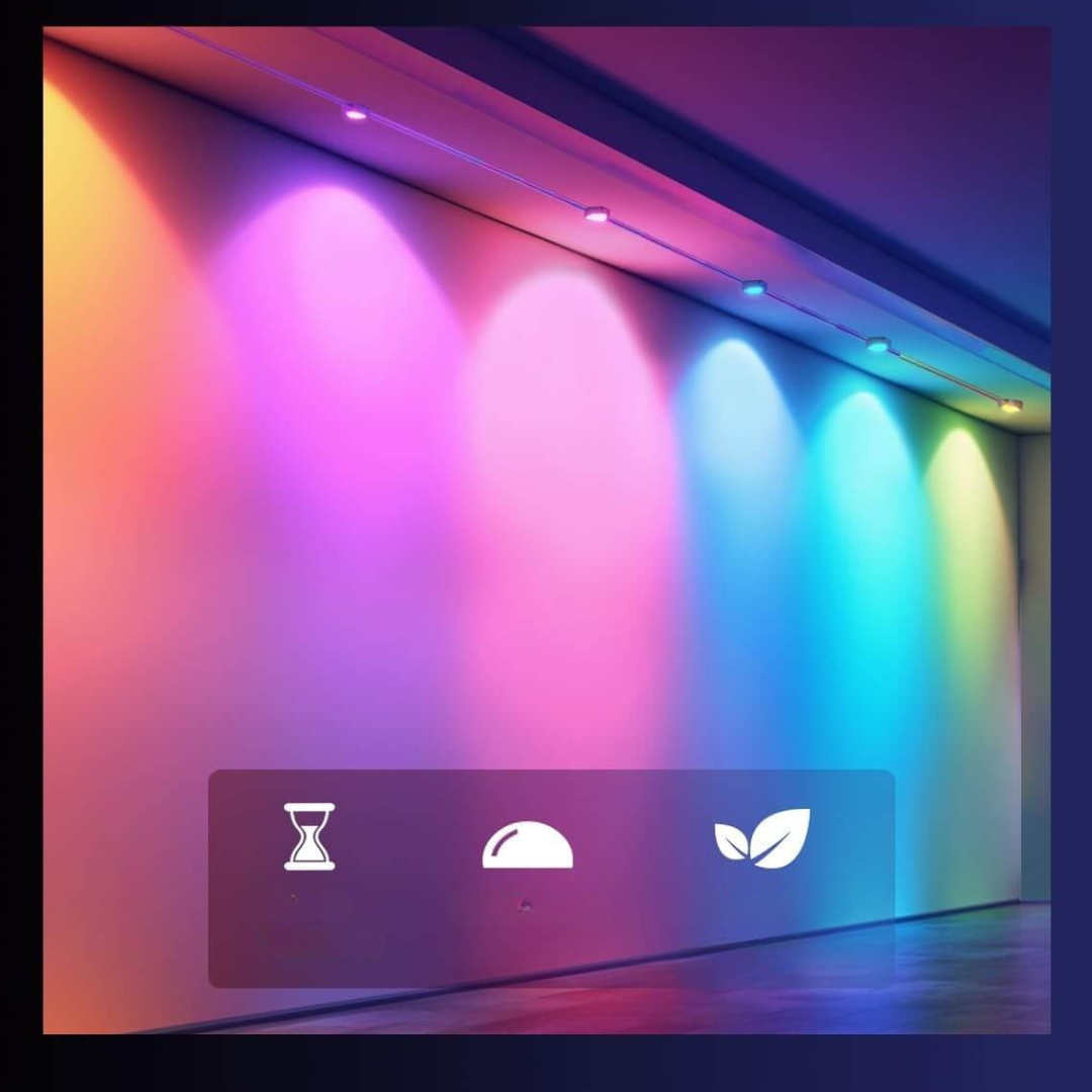 Inteligentne zewnętrzne lampki choinkowe LED RGB – wodoodporne WiFi