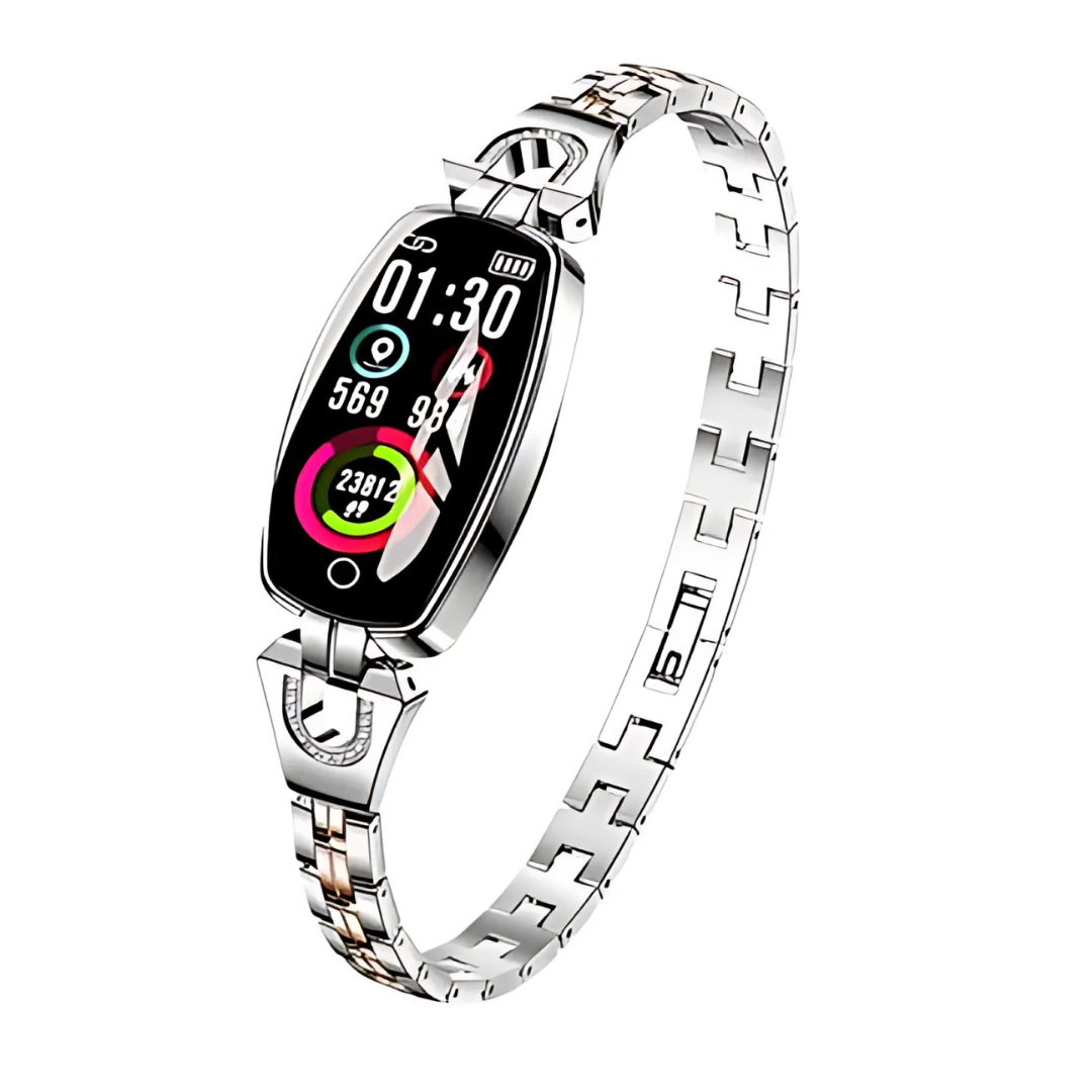 Smartwatch Fitness Mujer Elegante con Monitor de Salud