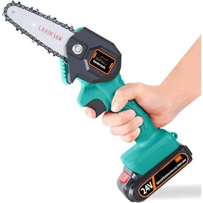 Mini Motosierra Inalámbrica 24V para Poda Precisa