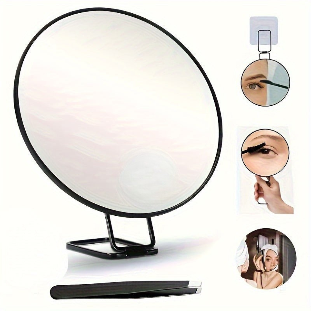 Espejo de Maquillaje con Aumento 30x y Soporte Ajustable