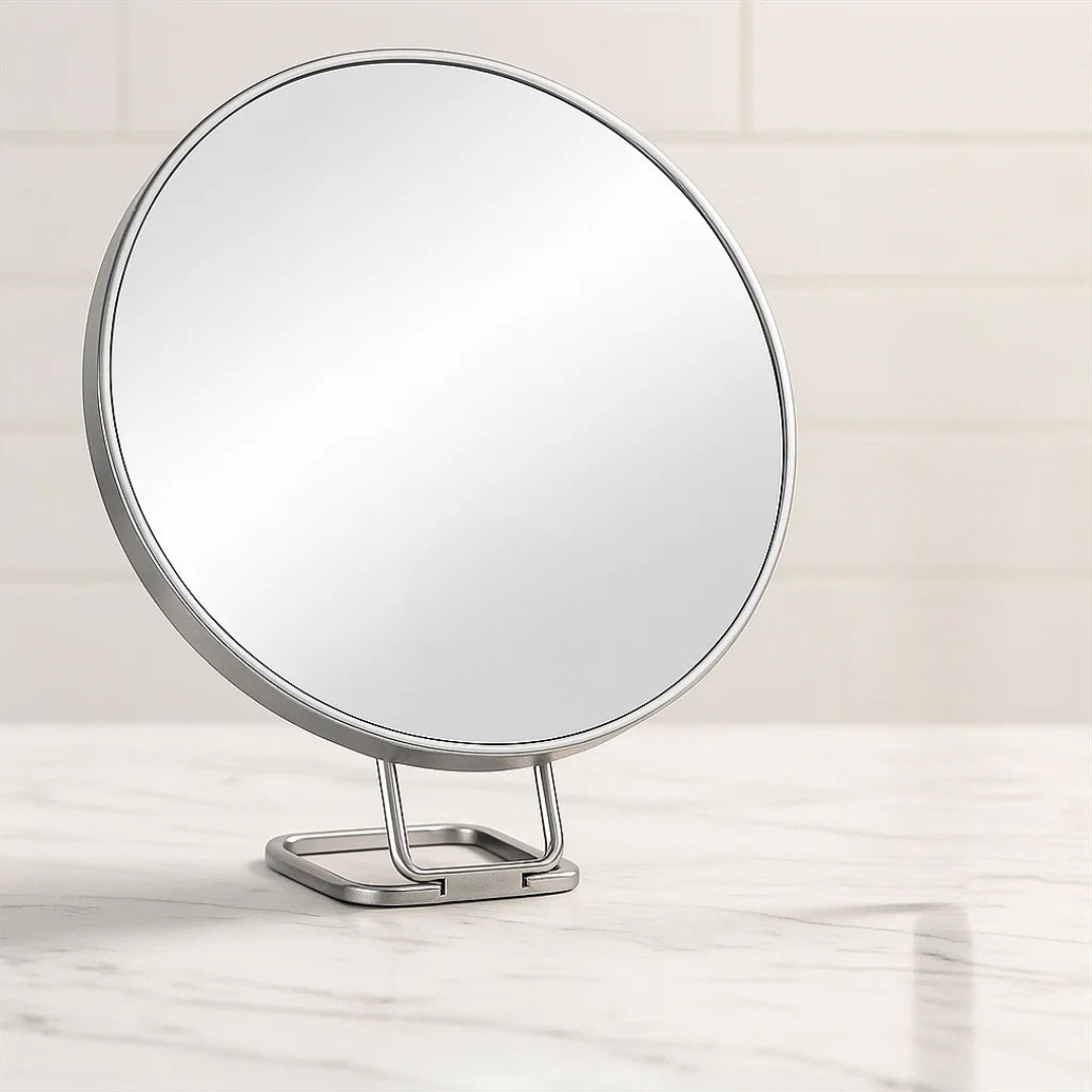 Espejo de Maquillaje con Aumento 30x y Soporte Ajustable