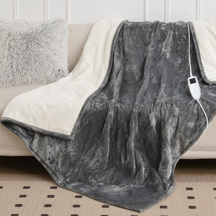 Manta Eléctrica de Algodón Lavable con Apagado Automático
