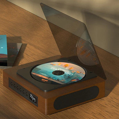 Reproductor de CD Retro Bluetooth con Radio FM