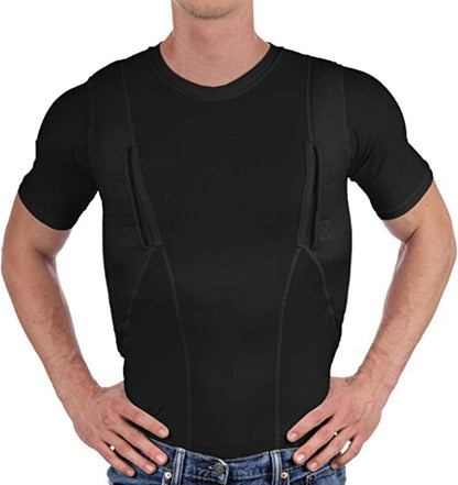 Camiseta con funda de cuero oculta para hombres/mujeres