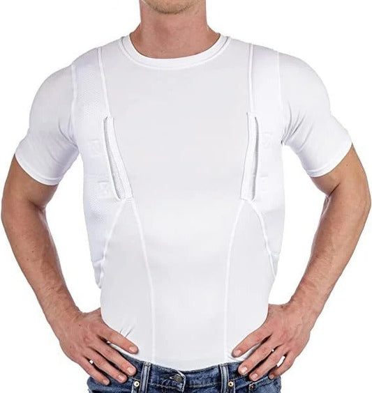 Camiseta con funda de cuero oculta para hombres/mujeres