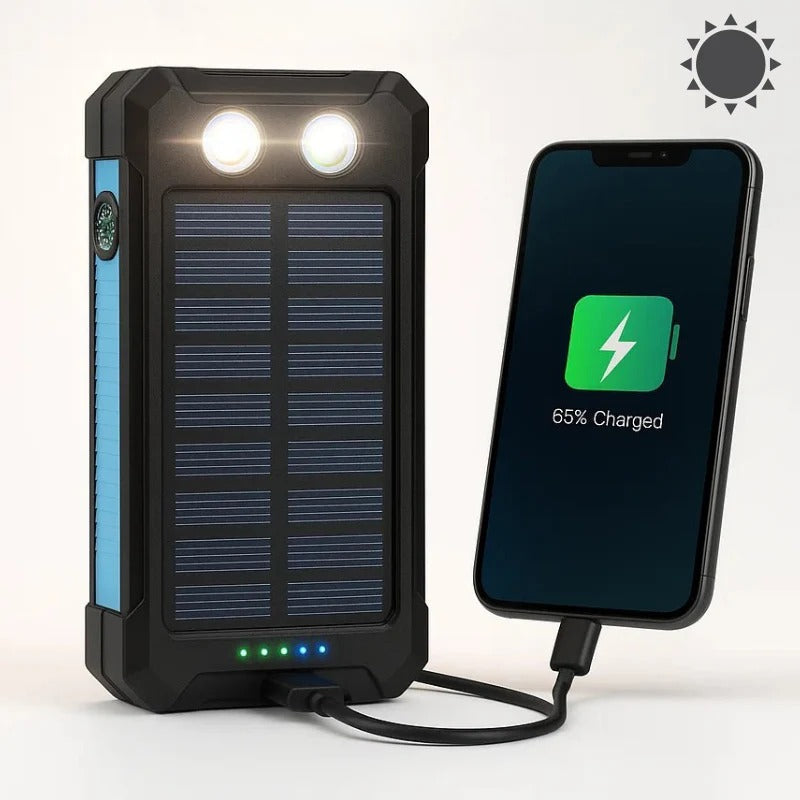 Batería Solar 500000mAh - Impermeable y Potente
