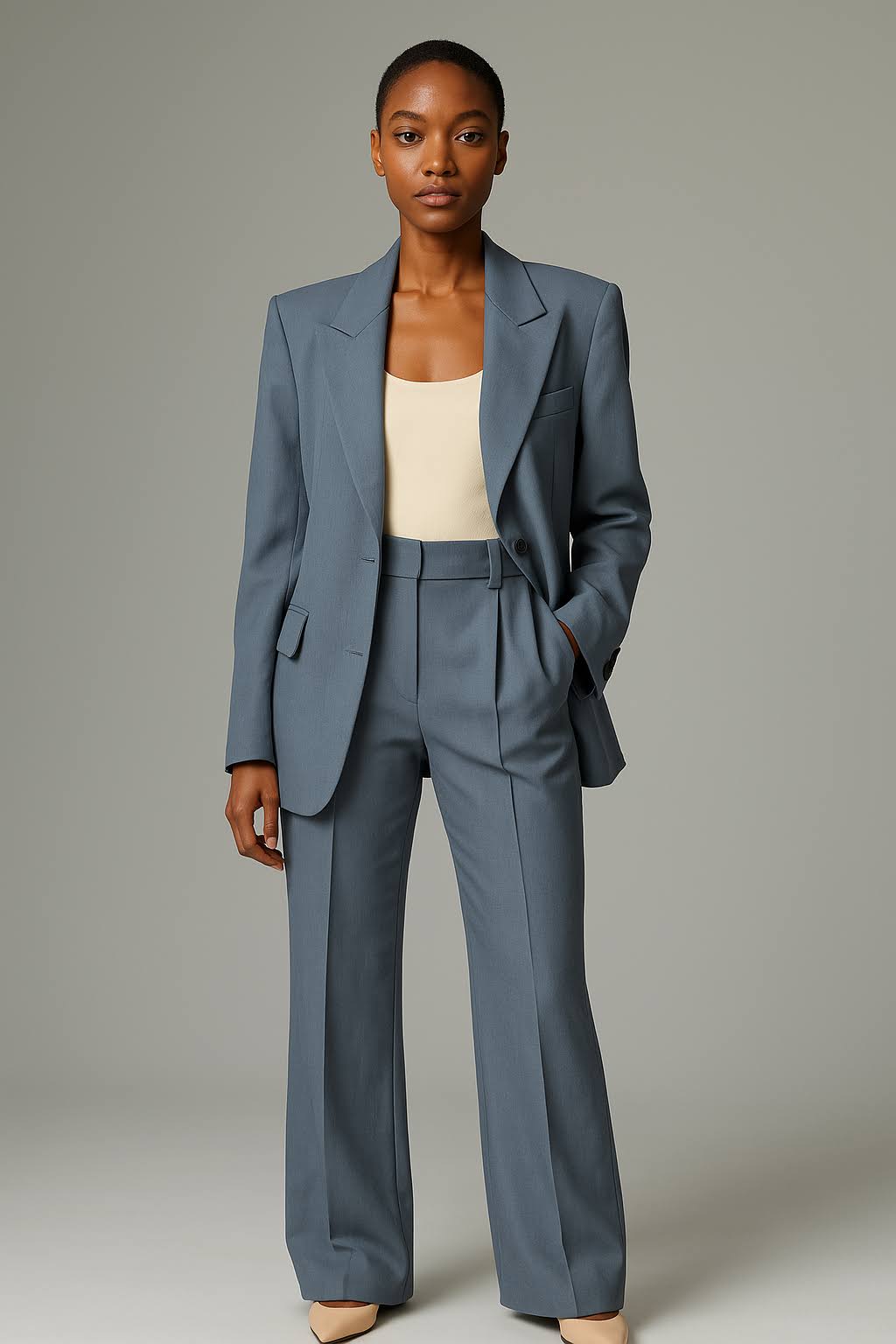 Conjunto de Blazer y Pantalón de Dos Piezas
