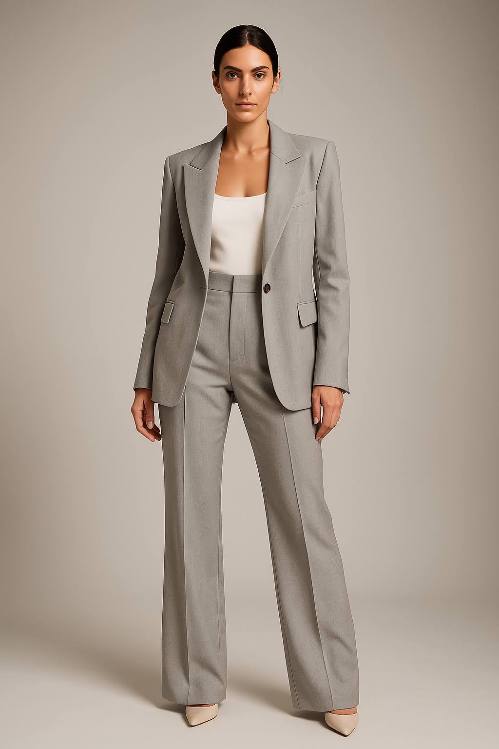Conjunto de Blazer y Pantalón de Dos Piezas