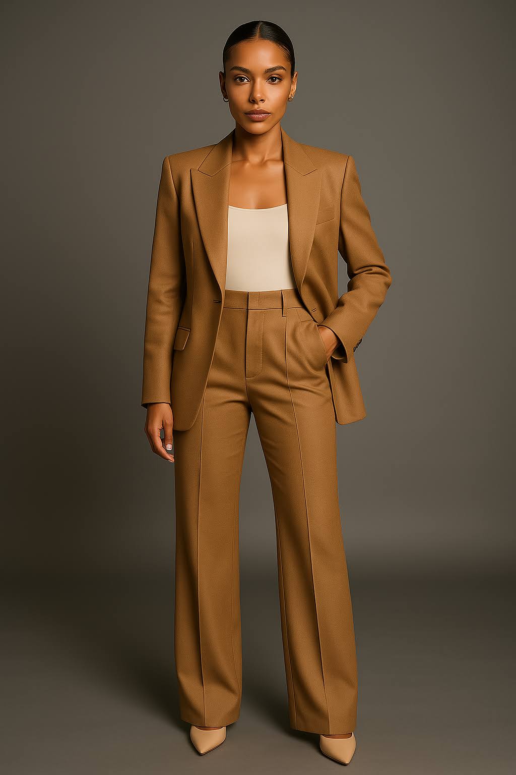 Conjunto de Blazer y Pantalón de Dos Piezas