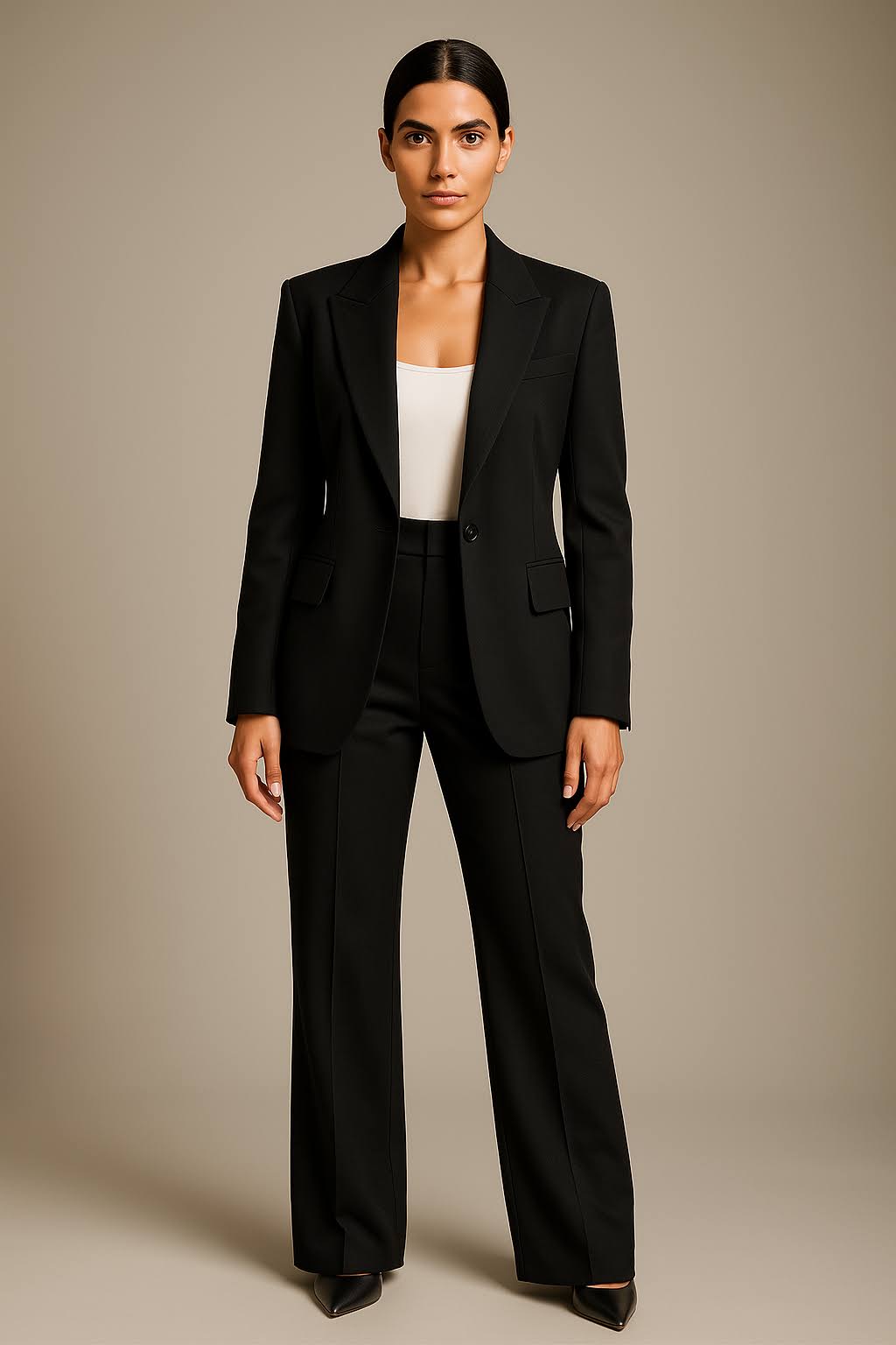 Conjunto de Blazer y Pantalón de Dos Piezas