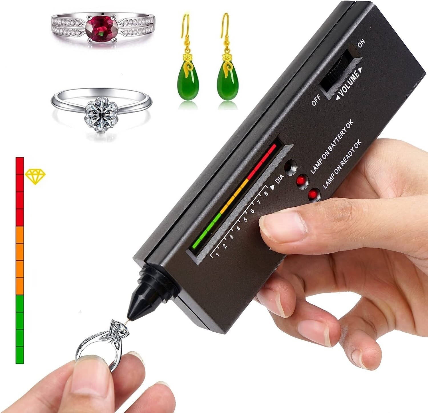 Probador Profesional de Diamantes Portátil