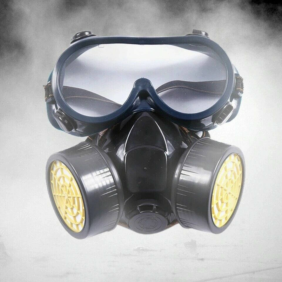 Máscara de Gas con Filtros de Carbón Activado