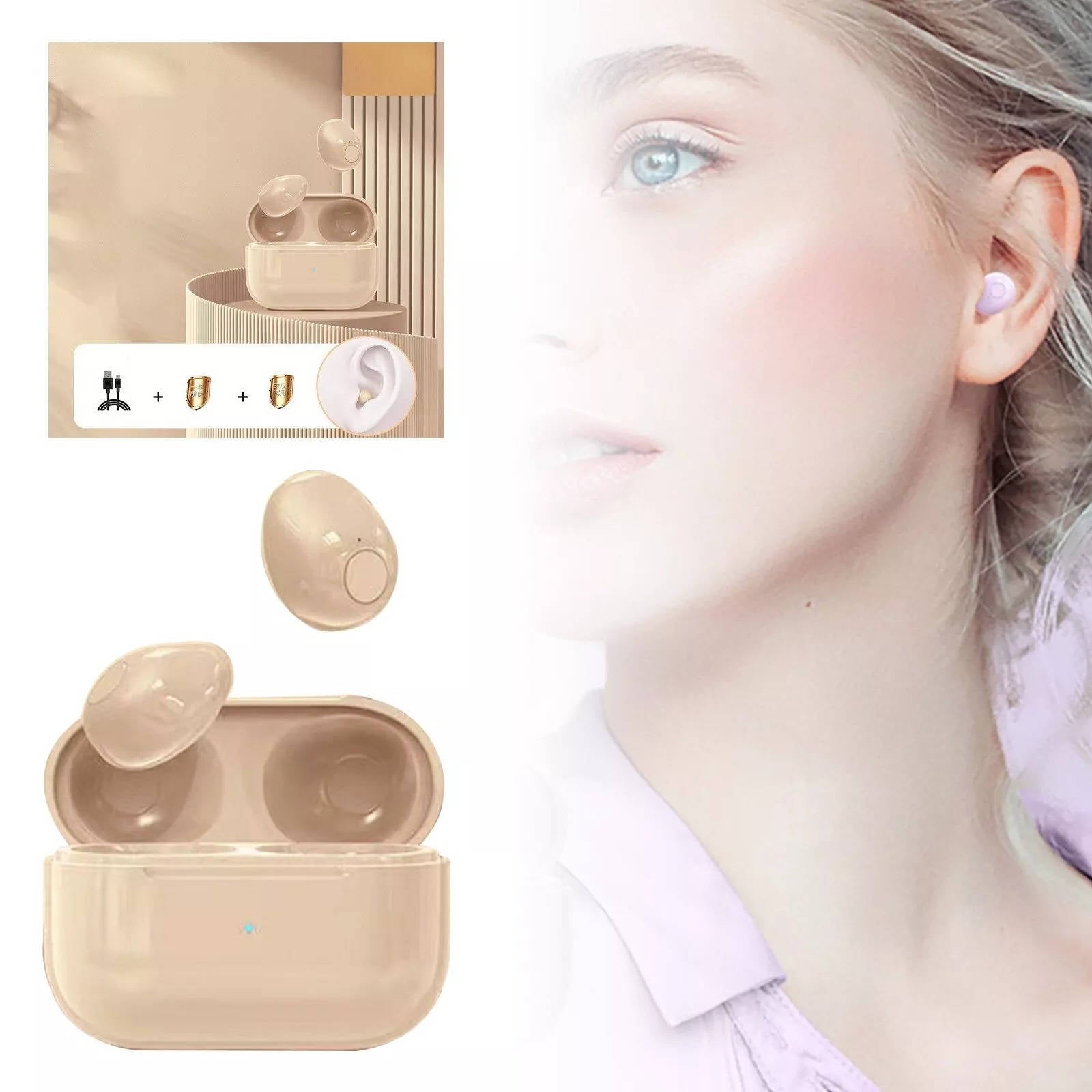 Auriculares Inalámbricos Invisibles Bluetooth 5.2