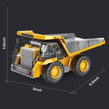 Excavadora Bulldozer Volquete RC 4WD Escala 1:20