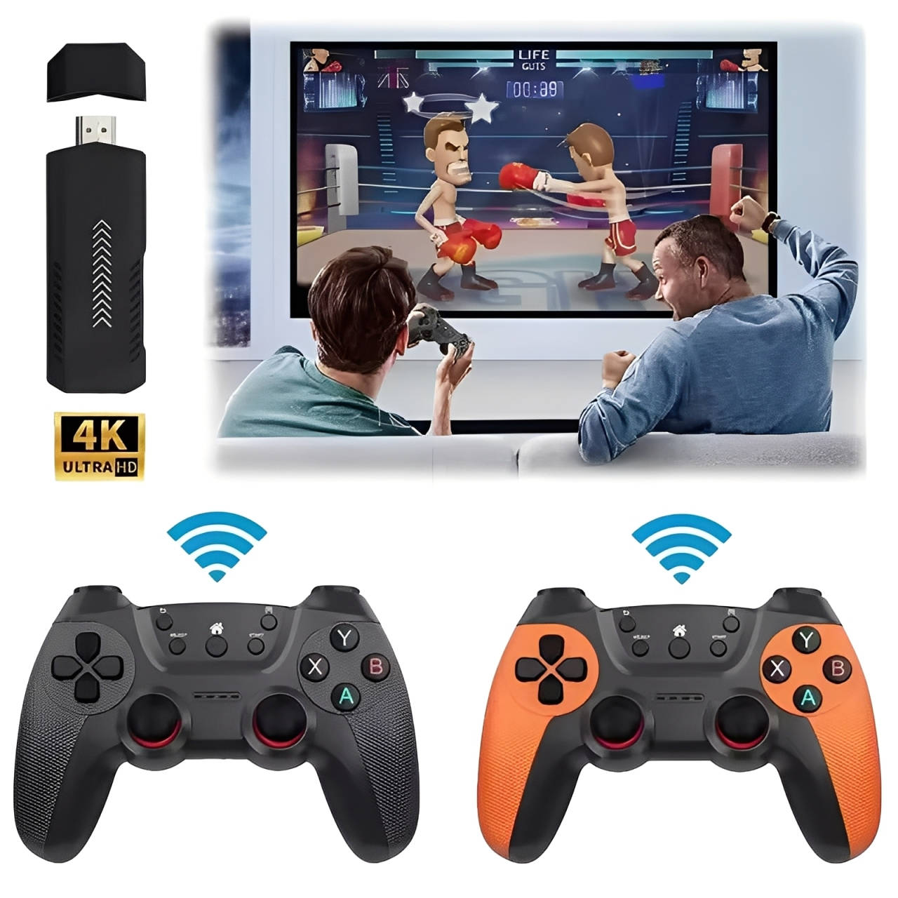 Consola Retro 4K con 41,000 Juegos y 2 Mandos