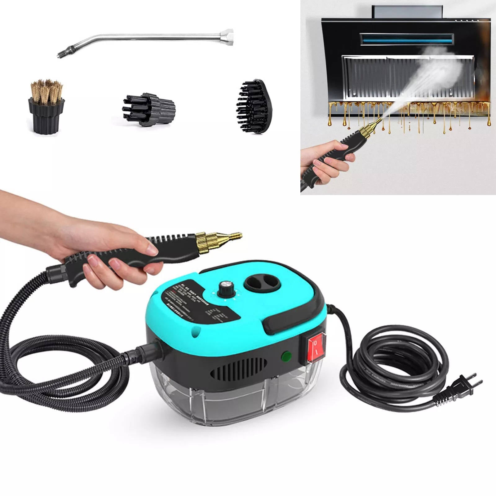 Limpiador de Vapor de Mano Inalámbrico 2500W