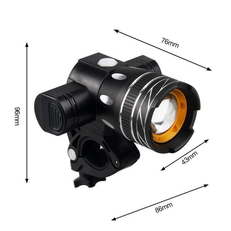 Luz Frontal de Bicicleta Súper Brillante 15000 Lúmenes