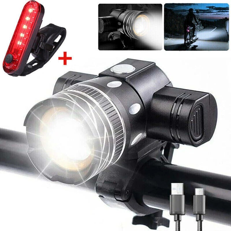 Luz Frontal de Bicicleta Súper Brillante 15000 Lúmenes