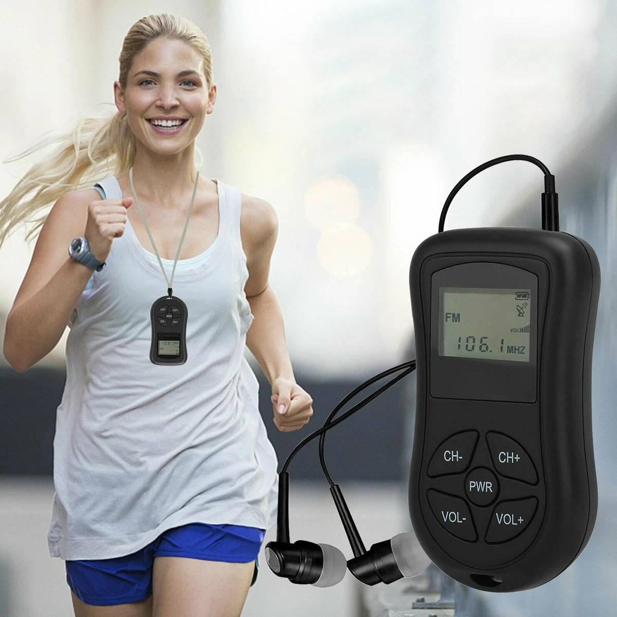 Radio Portátil Mini de Bolsillo AM/FM