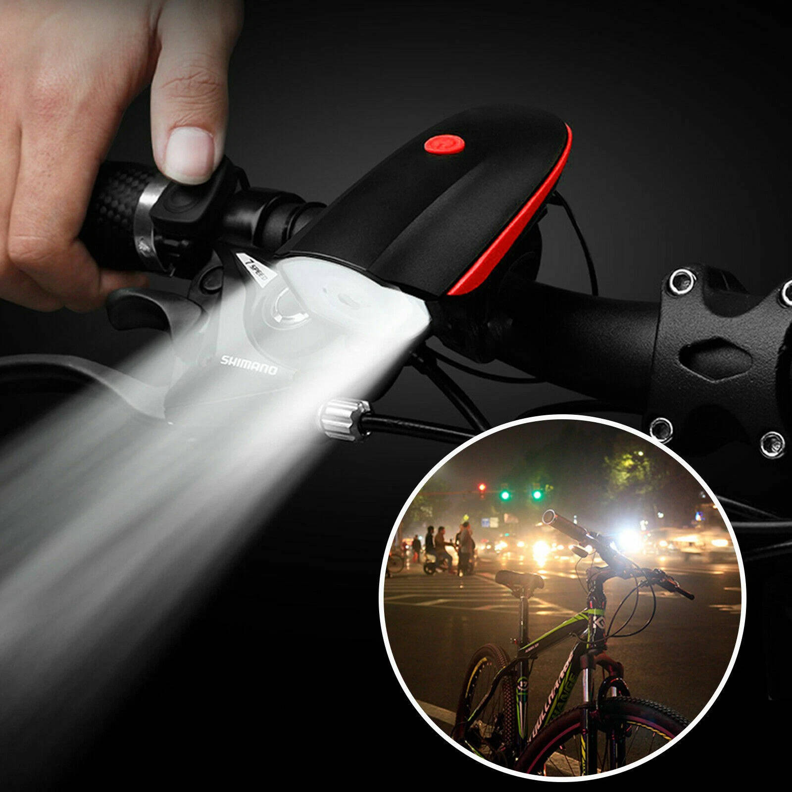 Faro LED para Bicicleta Súper Brillante USB