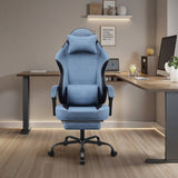 Silla de Juego Ergonómica con Reposapiés Ajustable
