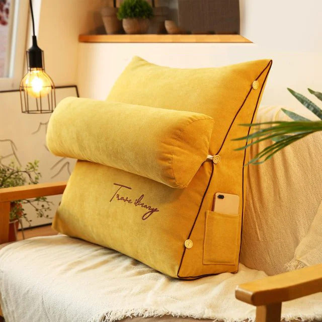 Almohada de Lectura - Respaldo de Lujo Ergonómico - Espuma Viscoelástica