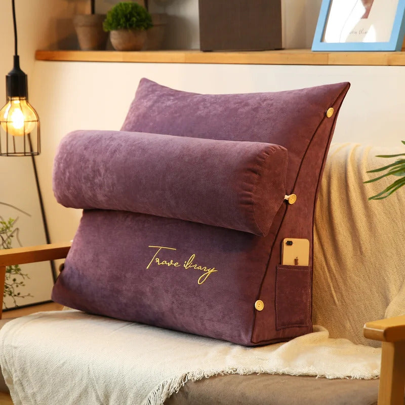Almohada de Lectura - Respaldo de Lujo Ergonómico - Espuma Viscoelástica