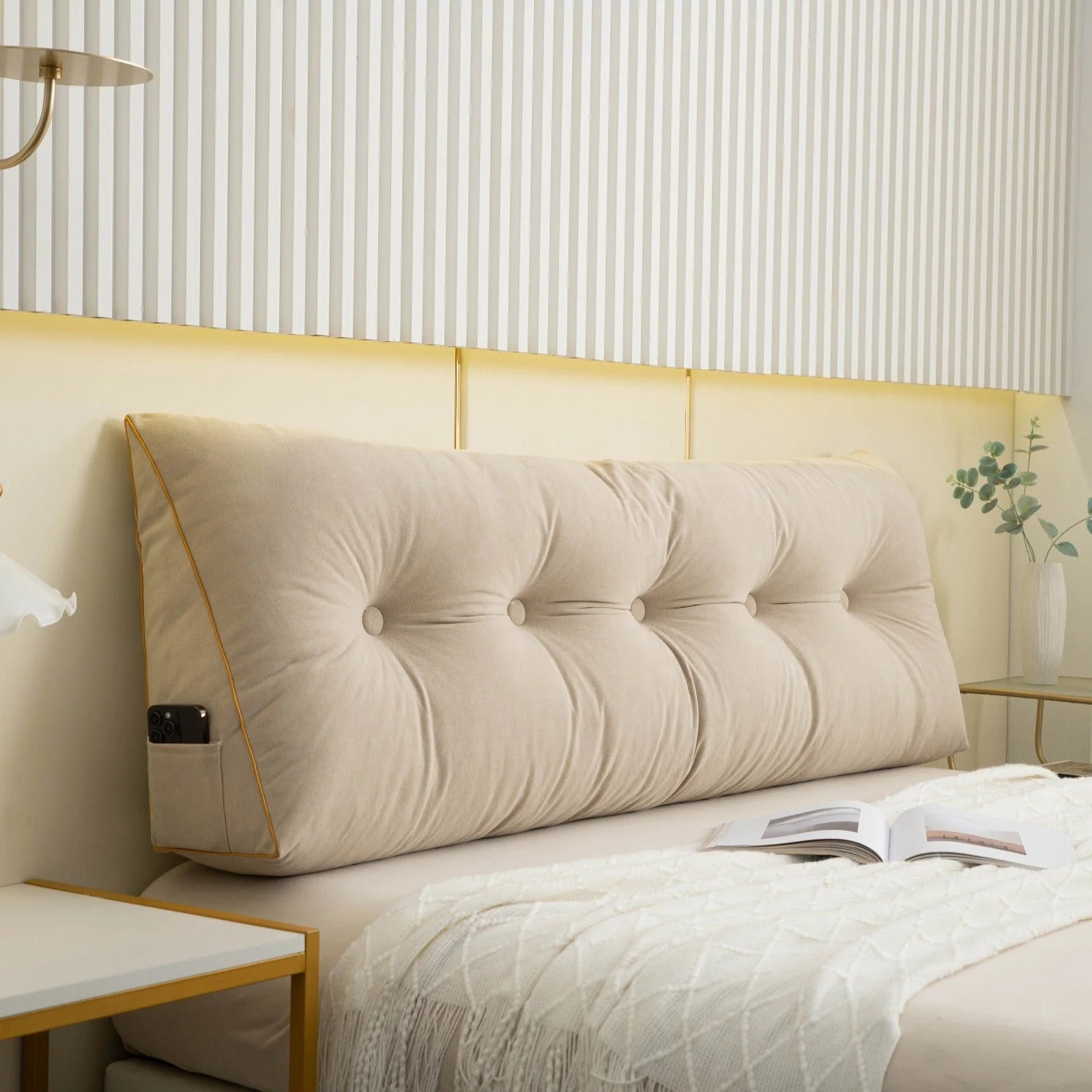 Almohada de Cuña Chic de Lujo - Soporte Cervical - Ergonómica