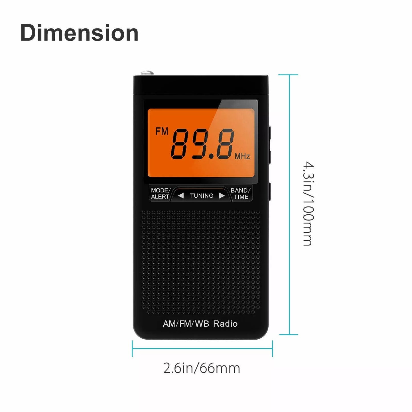 Radios Portátiles de Bolsillo AM FM