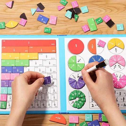 Juguete Educativo de Matemáticas - Tablero Magnético de Fracciones