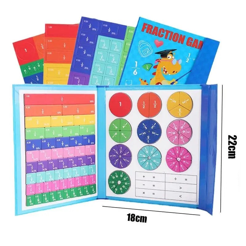 Juguete Educativo de Matemáticas - Tablero Magnético de Fracciones