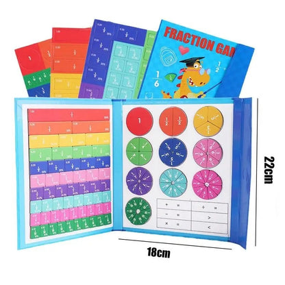 Juguete Educativo de Matemáticas - Tablero Magnético de Fracciones