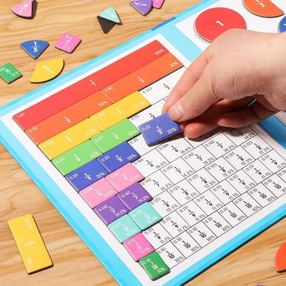 Juguete Educativo de Matemáticas - Tablero Magnético de Fracciones