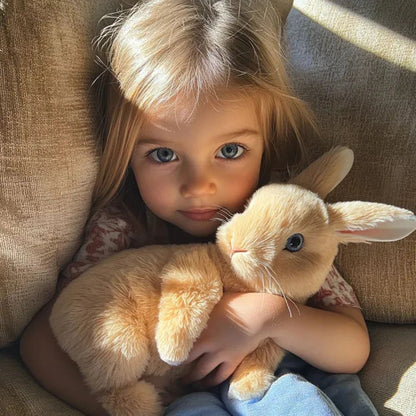 Conejo de Peluche Realista con Movimientos Suaves