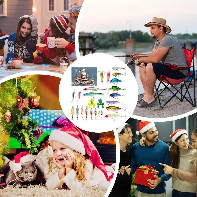 Calendario de Adviento LureBox 2025 | 24 Señuelos de Pesca Premium para Pescadores