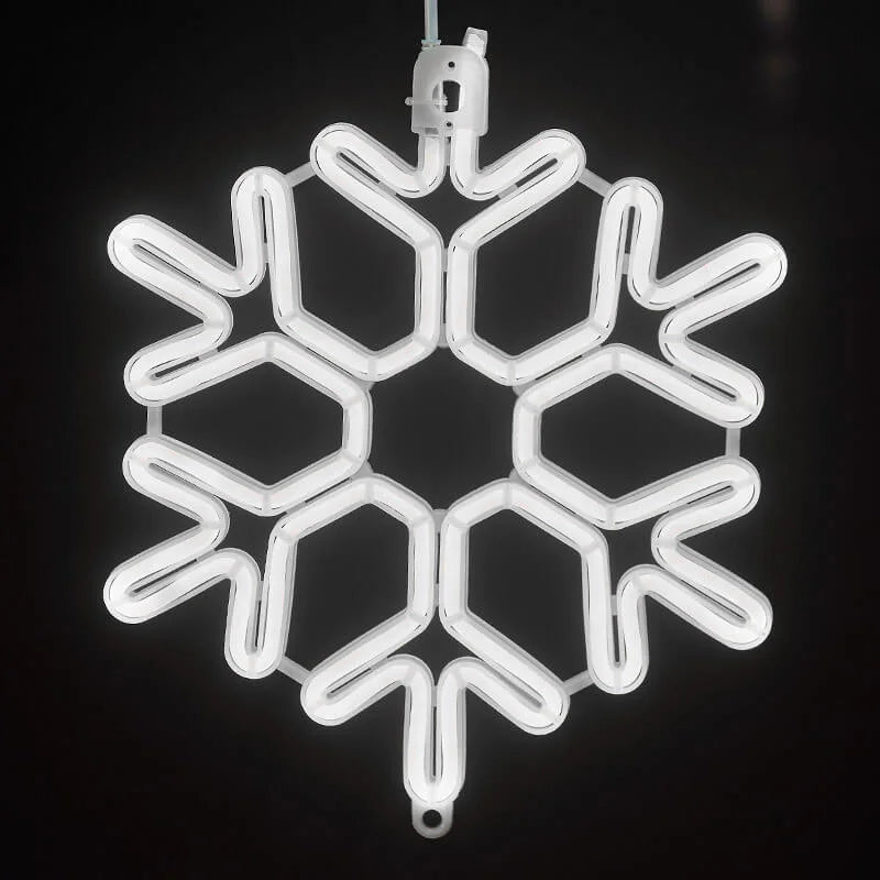 Luces LED Copos de Nieve Impermeables – Decoración Navideña Exterior Brillante y Eficiente