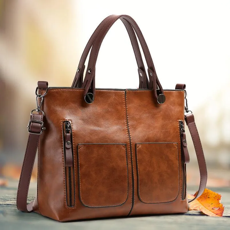 Bolso de Cuero Elegante y Sofisticado