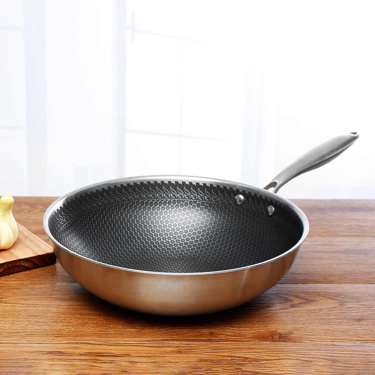 Sartén Antiadherente SteelChef Acero Inoxidable Premium