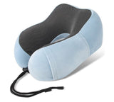 AirRest Almohada de Viaje - Espuma Viscoelástica - Soporte Cervical - Portátil