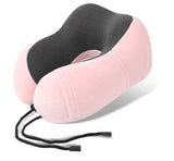 AirRest Almohada de Viaje - Espuma Viscoelástica - Soporte Cervical - Portátil