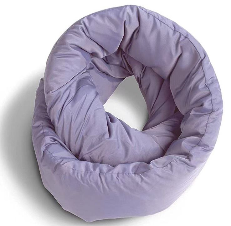 Almohada de viaje Infinity - soporte cervical ergonómica - viscoelástica compacta