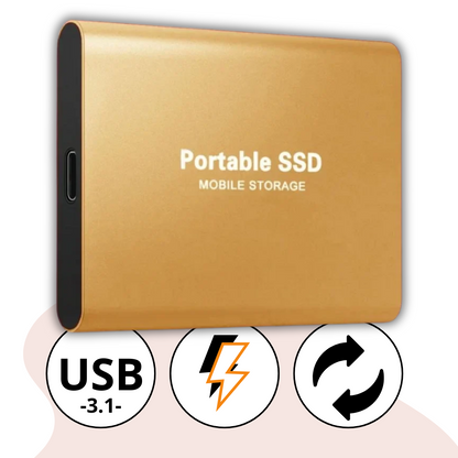 SSD Externo Portátil 2TB USB 3.1 Ultra Rápido